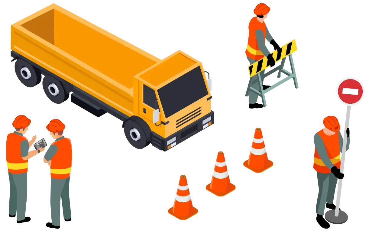 作業中のスタッフイラスト 1