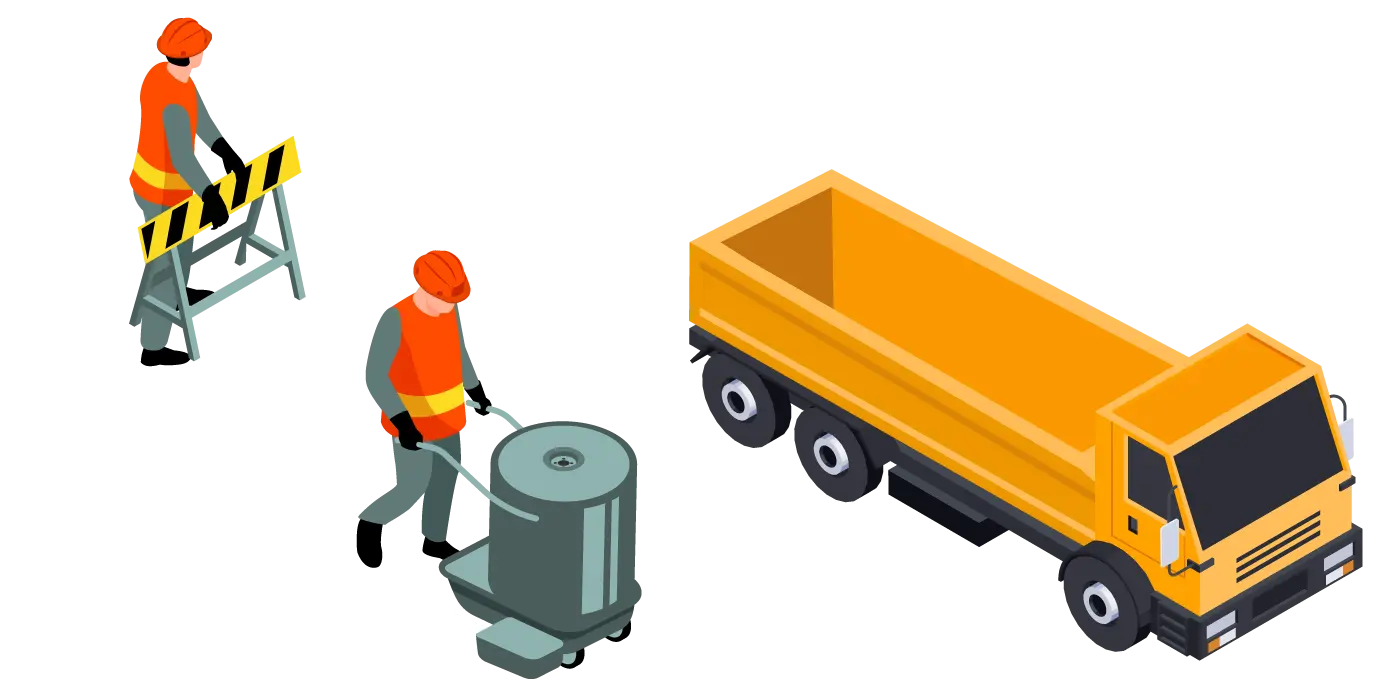 作業中のスタッフイラスト 1