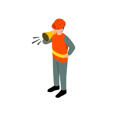 作業中のスタッフイラスト 4