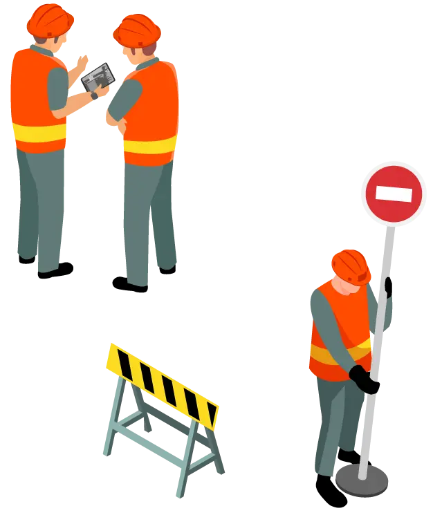 作業中のスタッフイラスト 7